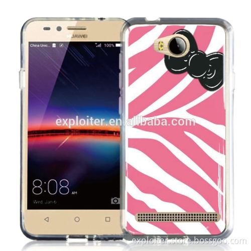 Durable protective epoxy resin back cover for huawei y3 ii phone cover
